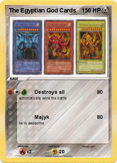 Pokemon The Egyptian God Cards