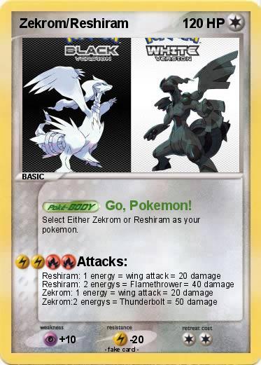 Pokemon Zekrom/Reshiram