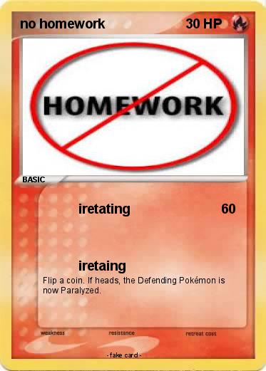 Pokemon no homework
