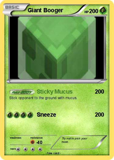 Pokemon Giant Booger