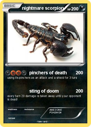 Pokemon nightmare scorpion