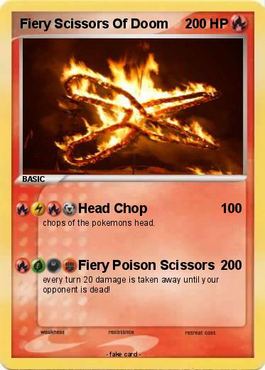 Pokemon Fiery Scissors Of Doom