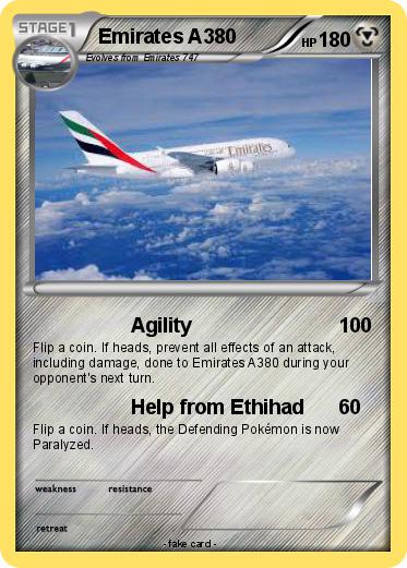 Pokemon Emirates A380