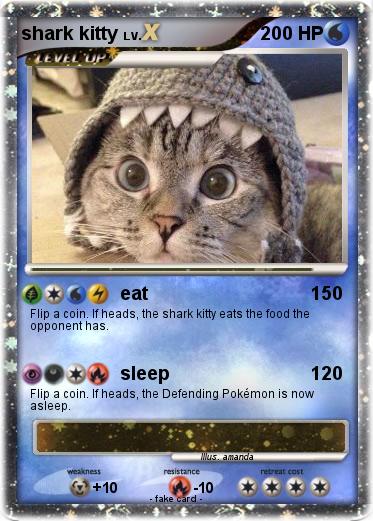 Pokemon shark kitty