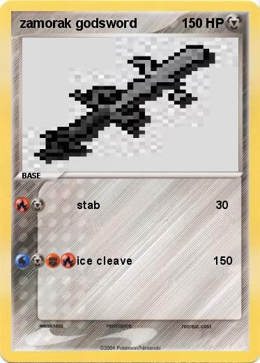 Pokemon zamorak godsword