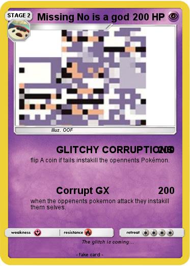 Pokemon Missing No is a god
