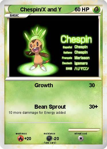 Pokemon Chespin/X and Y