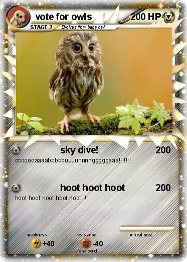 Pokemon vote for owls