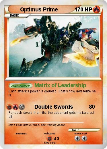 Pokemon Optimus Prime