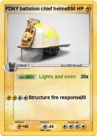 Pokemon FDNY battalion chief helmet