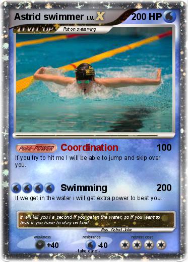 Pokemon Astrid swimmer