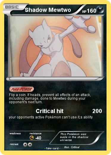 Pokemon Shadow Mewtwo