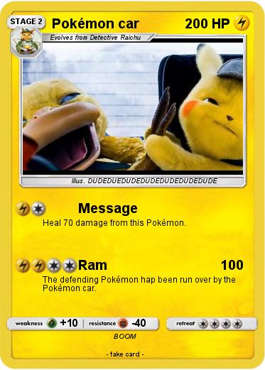 Pokemon Pokémon car