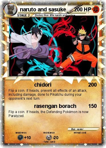 Pokemon naruto and sasuke