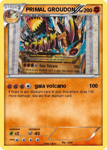 Pokemon PRIMAL GROUDON