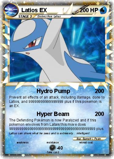 Pokemon Latios EX