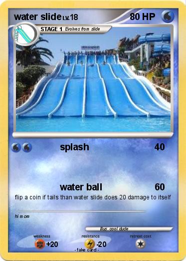Pokemon water slide