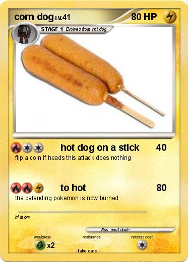 Pokemon corn dog