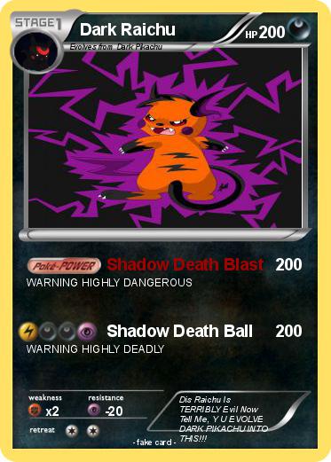 Pokemon Dark Raichu
