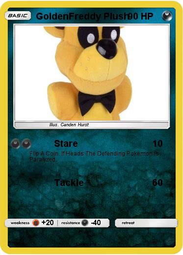 Pokemon GoldenFreddy Plush