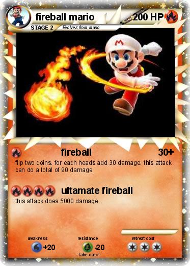 Pokemon fireball mario