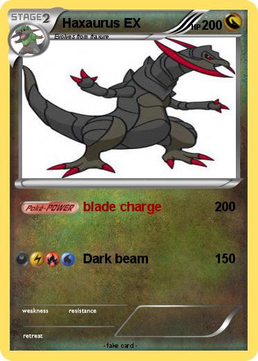 Pokemon Haxaurus EX