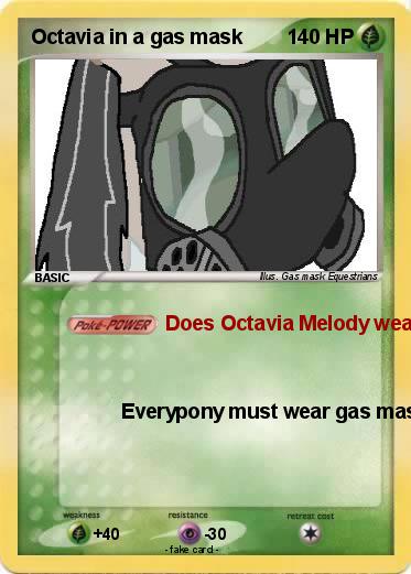 Pokemon Octavia in a gas mask
