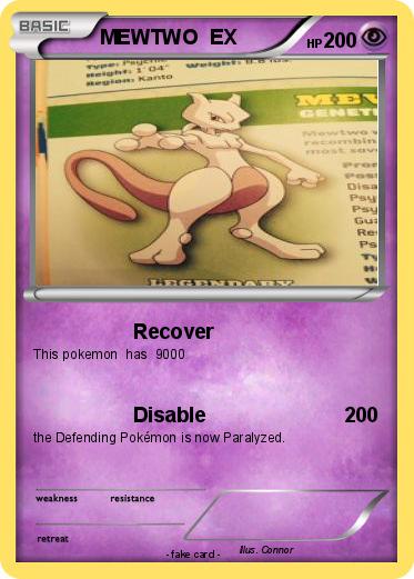 Pokemon MEWTWO  EX