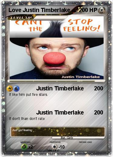Pokemon Love Justin Timberlake