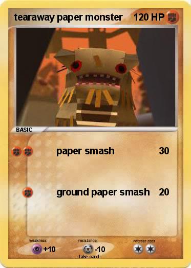 Pokemon tearaway paper monster