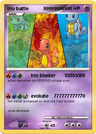 Pokemon trio battle           999999999