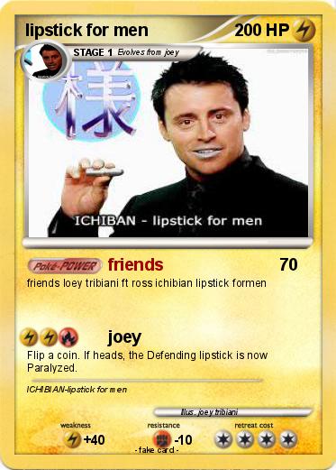 Pokemon lipstick for men