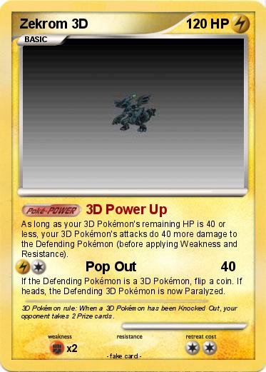 Pokemon Zekrom 3D