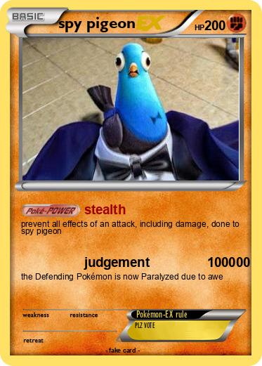 Pokemon spy pigeon