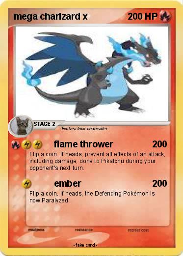 Pokemon mega charizard x