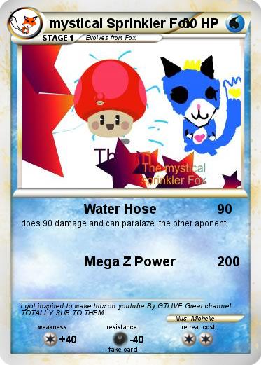 Pokemon mystical Sprinkler Fox