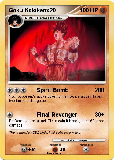 Pokemon Goku Kaiokenx20