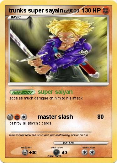 Pokemon trunks super sayain