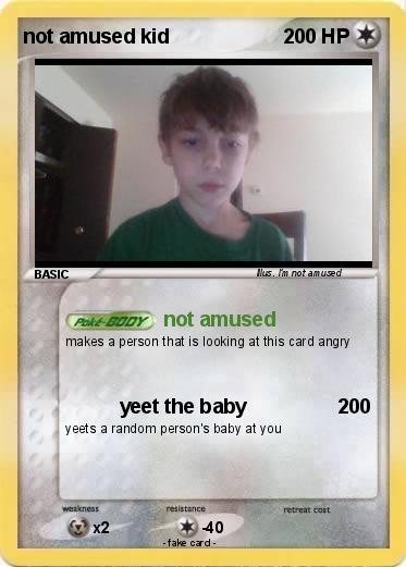 Pokemon not amused kid
