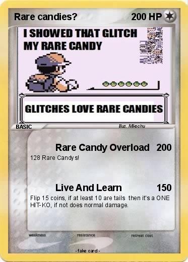 Pokemon Rare candies?