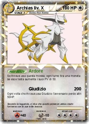 Pokemon Archias liv. X