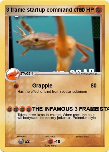 Pokemon 3 frame startup command crab Pokemon 3 frame startup command crab