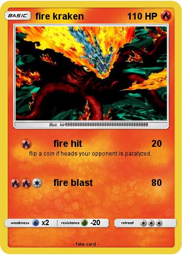 Pokemon fire kraken