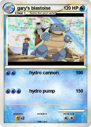 Pokemon gary's blastoise