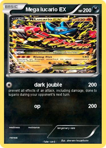 Pokemon Mega lucario EX
