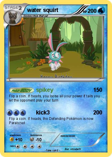 Pokemon water squirt