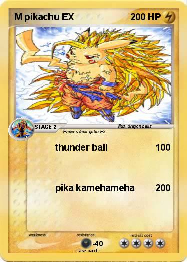 Pokemon M pikachu EX