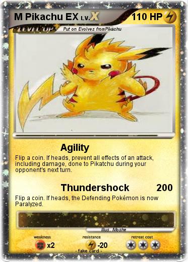 Pokemon M Pikachu EX