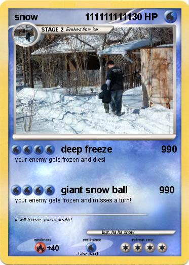 Pokemon snow                  1111111111