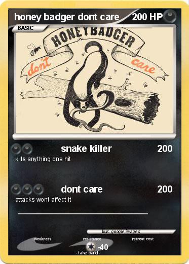 Pokemon honey badger dont care